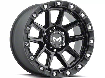 MKW Offroad M205 Satin Black 6-Lug Wheel; 17x8.5; 0mm Offset (07-13 Silverado 1500)