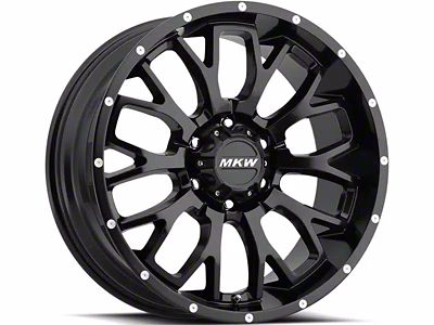 MKW Offroad M95 Satin Black 6-Lug Wheel; 18x9; 10mm Offset (07-13 Silverado 1500)