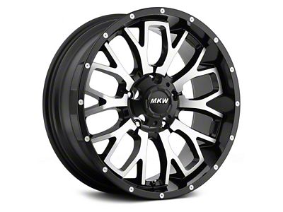 MKW Offroad M95 Satin Black Machined 6-Lug Wheel; 20x9; 10mm Offset (07-14 Tahoe)