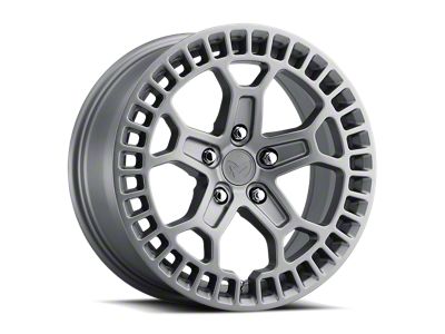 MKW Offroad M206 Matte Gray 5-Lug Wheel; 17x8; 35mm Offset (87-90 Dakota)