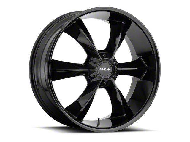 MKW M119 Gloss Black 6-Lug Wheel; 22x9; 30mm Offset (19-24 RAM 1500)