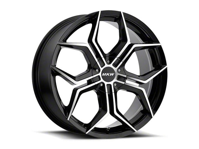 MKW M121 Gloss Black Machined 6-Lug Wheel; 22x9; 18mm Offset (19-24 RAM 1500)