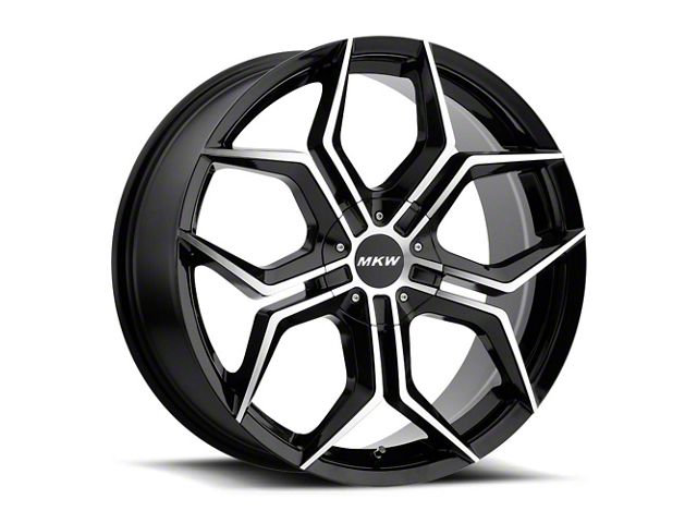 MKW M121 Gloss Black Machined 6-Lug Wheel; 22x9; 35mm Offset (19-24 RAM 1500)