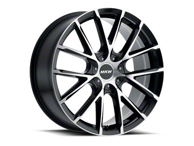 MKW M123 Gloss Black Machined 6-Lug Wheel; 22x9; 35mm Offset (19-25 RAM 1500)