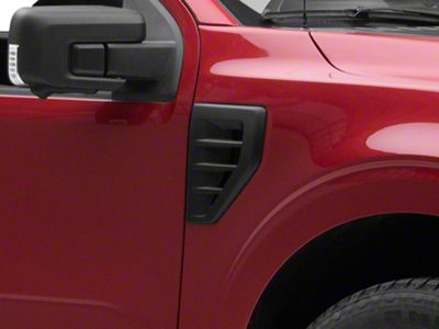 MMD Fender Vents; Satin Black (21-24 F-150, Excluding Raptor)