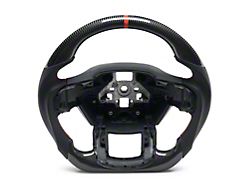 MMD GTC Steering Wheel; Carbon with Red Stripe (15-20 F-150 w/o Heated Steering Wheel, Excluding Raptor)