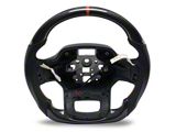 MMD GTC Steering Wheel; Carbon with Red Stripe (21-25 F-150 w/ Heated Steering Wheel & w/o Adaptive Cruise Control, Excluding Raptor)