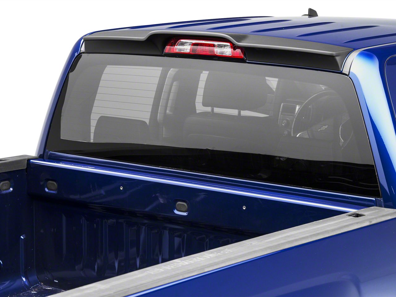 RedRock Sierra 1500 Rear Truck Cab Spoiler; Matte Black S503012 (1418