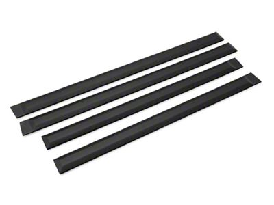 MMD Rugged Look Body Side Moldings; Matte Black (14-18 Sierra 1500 Double Cab, Crew Cab)