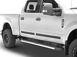 RedRock Rugged Look Body Side Moldings; Matte Black (99-25 F-250 Super Duty SuperCrew)