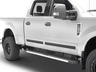 RedRock Rugged Look Body Side Moldings; Matte Black (11-24 F-250 Super Duty SuperCrew)