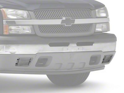 RedRock Lower Grille Insert; Polished (03-05 Silverado 1500)