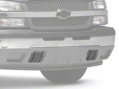 RedRock Tow Hook Lower Grille Insert; Black (05-06 Silverado 1500)