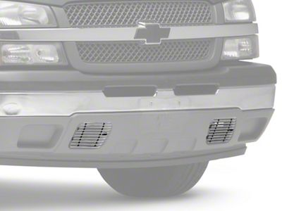 RedRock Tow Hook Lower Grille Insert; Polished (05-06 Silverado 1500)