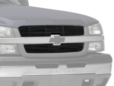 RedRock Upper Grille Insert; Black (03-05 Silverado 1500)