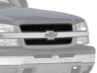 RedRock Wire Mesh Upper Overlay Grille; Black (03-05 Silverado 1500)