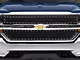 RedRock Wire Mesh Upper Overlay Grille with Rivets; Black (16-18 Silverado 1500 w/o Z71 Package)