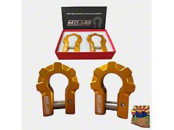 Mojab Offroad 3/4-Inch Extreme Duty Aluminum Shackle Set; Gold 