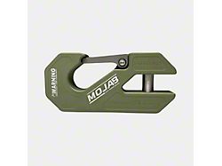 Mojab Offroad Aluminum Winch Shackle with Closed Latch; Crocodile Green