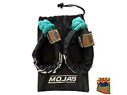 Mojab Offroad 3/8-Inch x 19-Inch Soft Shackle Set with Sleeve and Bag; Turquoise