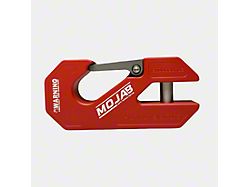 Mojab Offroad Aluminum Winch Shackle with Closed Latch; Red
