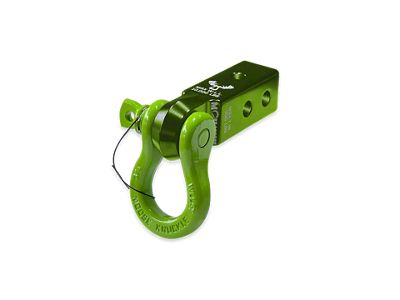 Moose Knuckle Offroad B'oh Spin Pin Shackle/Mohawk 2.0 Receiver Combo; Bean Green/Sublime Green (Universal; Some Adaptation May Be Required)