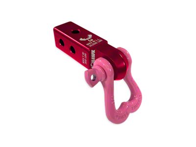 Moose Knuckle Offroad XL Shackle/Mohawk 2.0 Receiver Combo; Red Rum/Pretty Pink (Universal; Some Adaptation May Be Required)