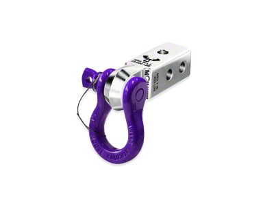 Moose Knuckle Offroad B'oh Spin Pin Shackle/Mohawk 2.0 Receiver Combo; Atomic Silver/Grape Escape (Universal; Some Adaptation May Be Required)