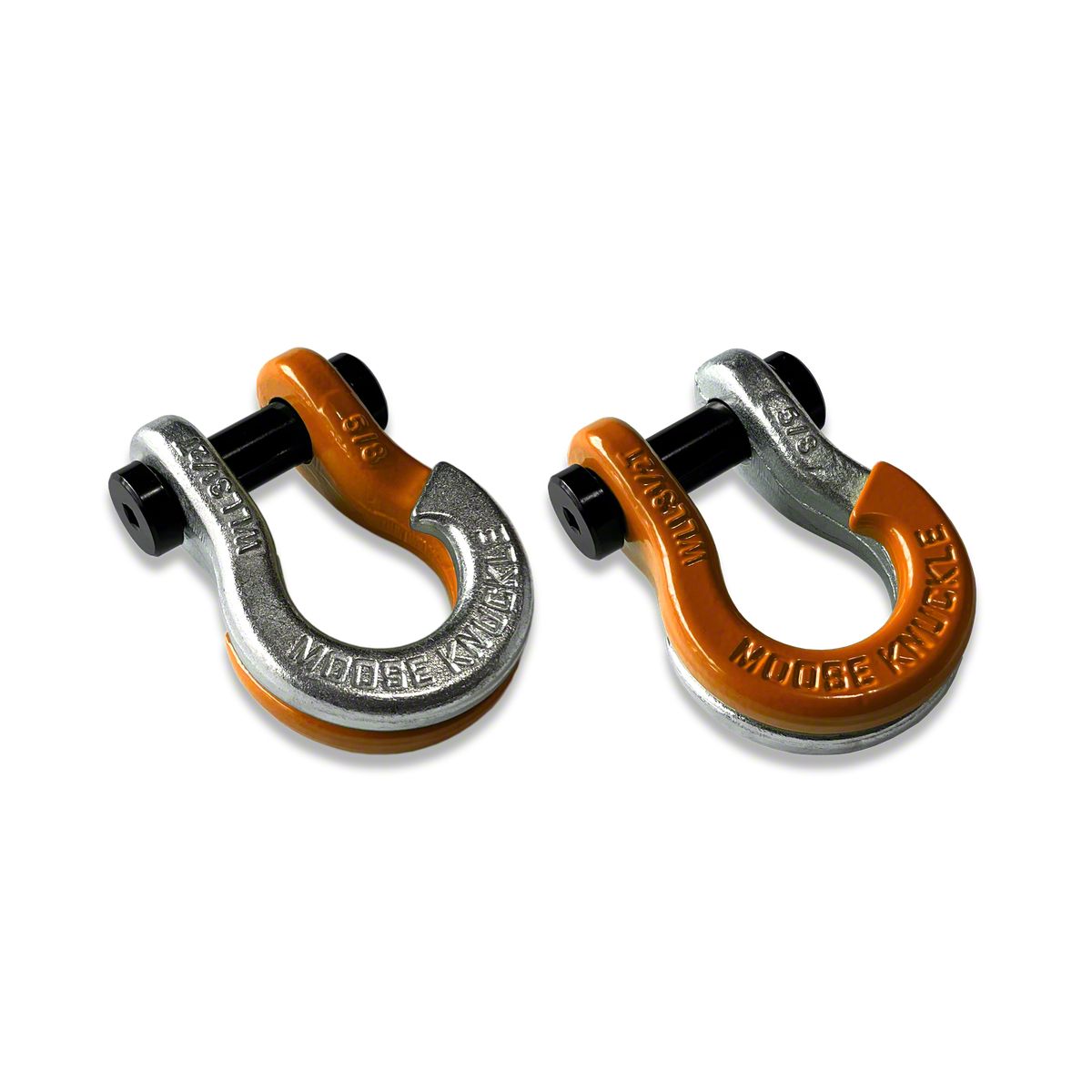 Moose Knuckle Offroad Jowl Split Recovery Shackle 5/8 Combo; Nice Gal and  Obscene Orange