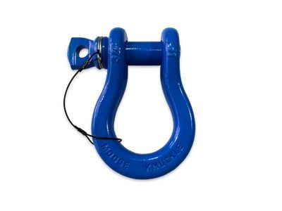 Moose Knuckle Offroad B'oh Spin Pin Recovery Shackle 3/4; Blue Balls