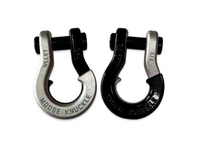 Moose Knuckle Offroad Jowl Split Recovery Shackle 3/4 Combo; Nice Gal and Black Hole