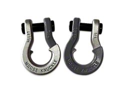 Moose Knuckle Offroad Jowl Split Recovery Shackle 3/4 Combo; Nice Gal and Gun Gray