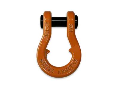 Moose Knuckle Offroad Jowl Split Recovery Shackle; Obscene Orange