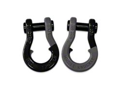 Moose Knuckle Offroad Jowl Split Recovery Shackle 3/4 Combo; Black Hole and Gun Gray