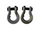 Moose Knuckle Offroad Jowl Split Recovery Shackle 3/4 Combo; Gun Gray and Raw Dog