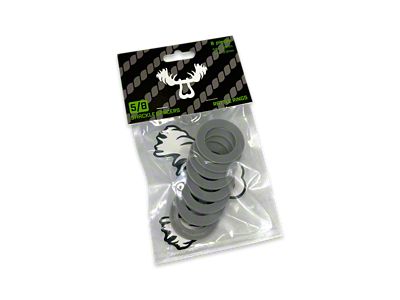 Moose Knuckle Offroad Rattle Rings Shackle Isolator Washers 5/8; Gun Gray