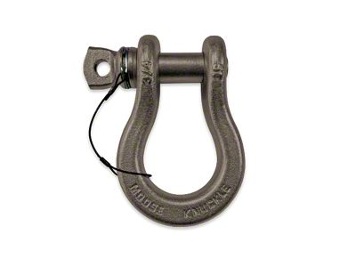Moose Knuckle Offroad B'oh Spin Pin Recovery Shackle 3/4; Raw Dog