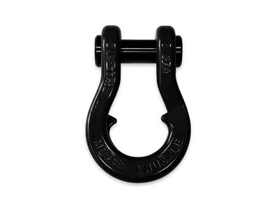 Moose Knuckle Offroad Jowl Split Recovery Shackle; Black Hole
