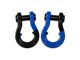 Moose Knuckle Offroad Jowl Split Recovery Shackle 3/4 Combo; Black Hole and Blue Balls