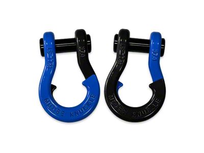 Moose Knuckle Offroad Jowl Split Recovery Shackle Combo; Blue Balls and Black Hole