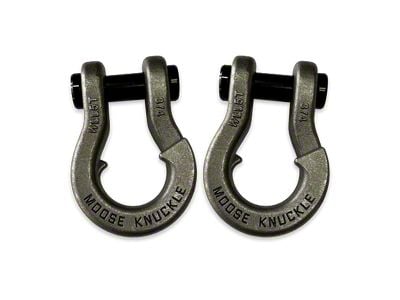 Moose Knuckle Offroad Jowl Split Recovery Shackle 3/4 Combo; Raw Dog and Raw Dog