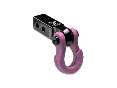 Moose Knuckle Offroad Jowl Split Shackle 3/4 and Mohawk 2.0 Receiver Combo; Black Lung/Pretty Pink (Universal; Some Adaptation May Be Required)