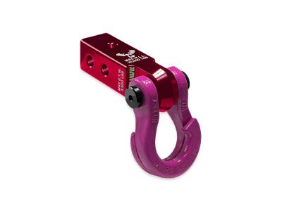 Moose Knuckle Offroad Jowl Split Shackle 3/4 and Mohawk 2.0 Receiver Combo; Red Rum/Pogo Pink (Universal; Some Adaptation May Be Required)