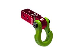 Moose Knuckle Offroad Jowl Split Shackle 3/4 and Mohawk 2.0 Receiver Combo; Red Rum/Sublime Green (Universal; Some Adaptation May Be Required)
