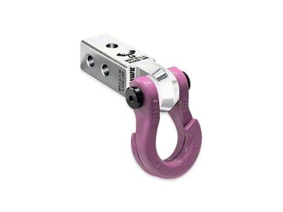 Moose Knuckle Offroad Jowl Split Shackle/Mohawk 2.0 Receiver Combo; Atomic Silver/Pretty Pink (Universal; Some Adaptation May Be Required)