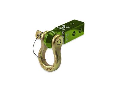 Moose Knuckle Offroad B'oh Spin Pin Shackle 3/4 and Mohawk 2.0 Receiver Combo; Bean Green/Brass Knuckle (Universal; Some Adaptation May Be Required)