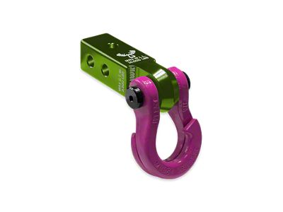 Moose Knuckle Offroad Jowl Split Shackle 3/4 and Mohawk 2.0 Receiver Combo; Bean Green/Pogo Pink (Universal; Some Adaptation May Be Required)