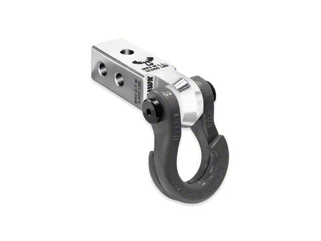 Moose Knuckle Offroad Jowl Split Shackle 3/4 and Mohawk 2.0 Receiver Combo; Atomic Silver/Gun Gray (Universal; Some Adaptation May Be Required)