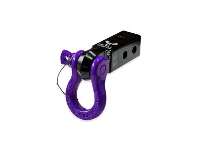 Moose Knuckle Offroad B'oh Spin Pin Shackle 3/4 and Mohawk 2.0 Receiver Combo; Black Lung/Grape Escape (Universal; Some Adaptation May Be Required)