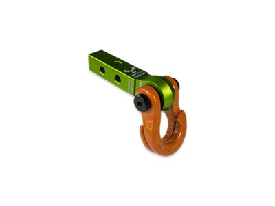 Moose Knuckle Offroad Jowl Split Shackle 5/8 / Mohawk 1.25 Receiver Combo; Bean Green/Flame Red